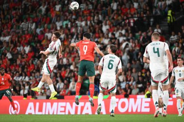 Lizbon, Portekiz. 14 Ekim 2025. Portekiz, 2026 FIFA Dünya Kupası elemeleri için Lizbon 'daki Estadio Jose Alvalade' de Macaristan 'a karşı.. 