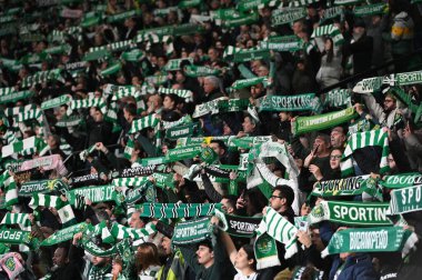 Lizbon, Portekiz. 26 Kasım 2025. Lizbon 'daki Estadio Jose Alvalade' de UEFA Şampiyonlar Ligi için Club Brugge 'e karşı Sporting CP. 