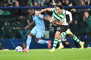 Lisbon, Portugal. 26 November 2025.  Sporting CP against Club Brugge for the UEFA Champions League at Estadio Jose Alvalade in Lisbon. 