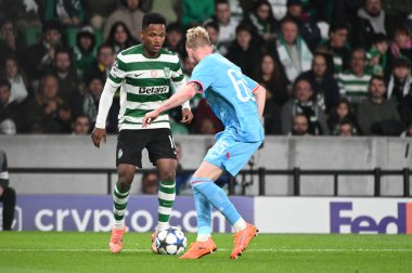 Lizbon, Portekiz. 26 Kasım 2025. Lizbon 'daki Estadio Jose Alvalade' de UEFA Şampiyonlar Ligi için Club Brugge 'e karşı Sporting CP. 