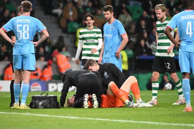 Lisbon, Portugal. 26 November 2025.  Sporting CP against Club Brugge for the UEFA Champions League at Estadio Jose Alvalade in Lisbon. 