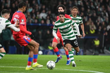 Lizbon, Portekiz. 20 Ocak 2026. Lizbon 'daki Estadio Jose Alvalade' de UEFA Şampiyonlar Ligi için Paris Saint-Germain 'e karşı Sporting CP.