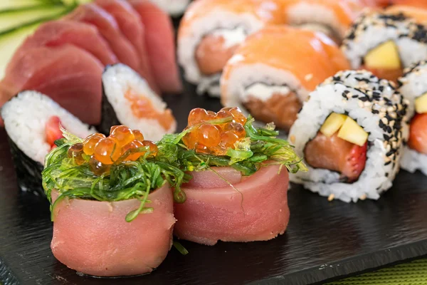 stock image fresh sushi plate