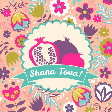 Yahudi yeni yılı için kart