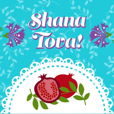 Yahudi yeni yılı için kart