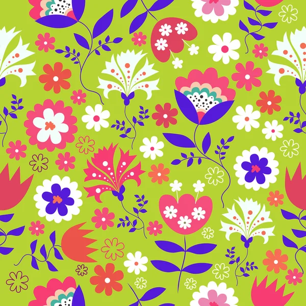 Seamless floral patter — Stock Vector