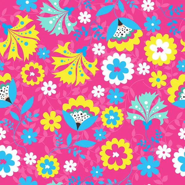 Seamless floral patter — Stock Vector