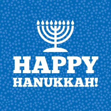 Happy Hanukkah card clipart