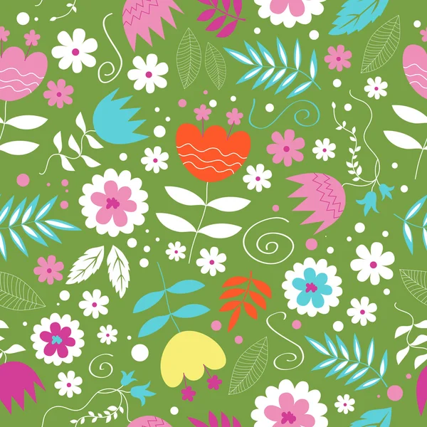 Seamless floral patter — Stock Vector