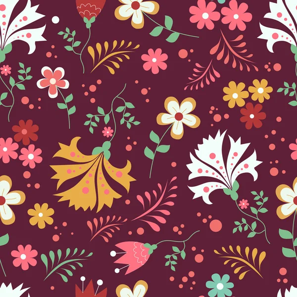 Seamless floral patter — Stock Vector