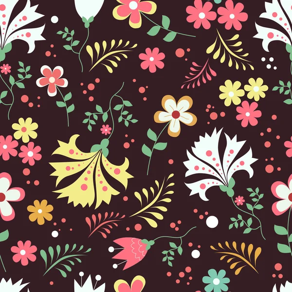 Seamless floral patter — Stock Vector