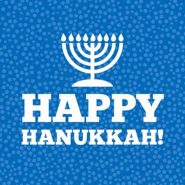 Tarjeta de hanukkah feliz — Vector de stock