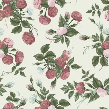 Gül çiçek desenli