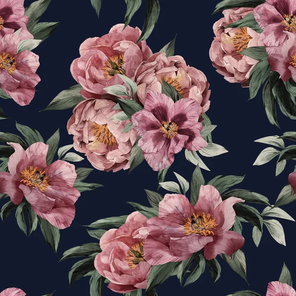 Floral pattern with roses — Stock Photo, Image