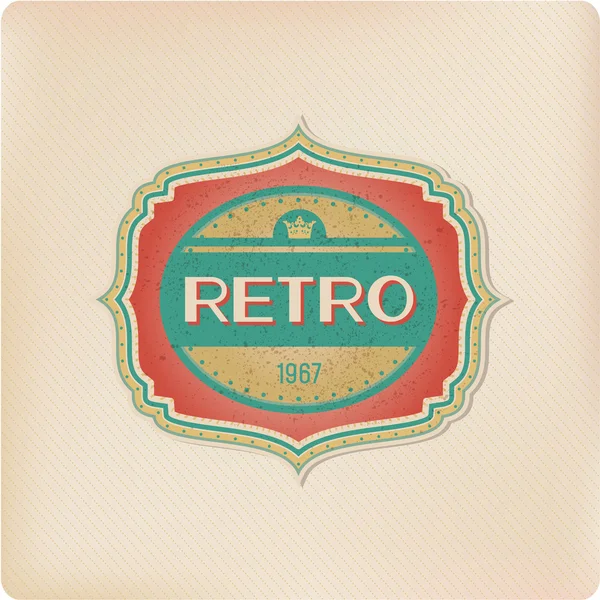 Vintage label template — Stock Vector