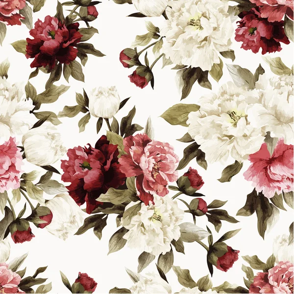 Şakayık ile çiçek desenli