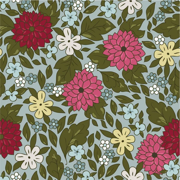 Patrón de flores de pradera — Archivo Imágenes Vectoriales