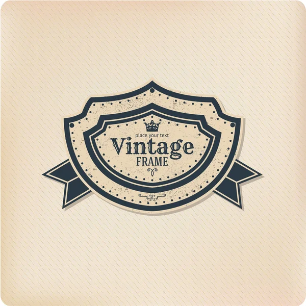 Vintage label template — Stock Vector