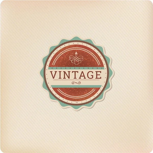 Vintage label template — Stock Vector