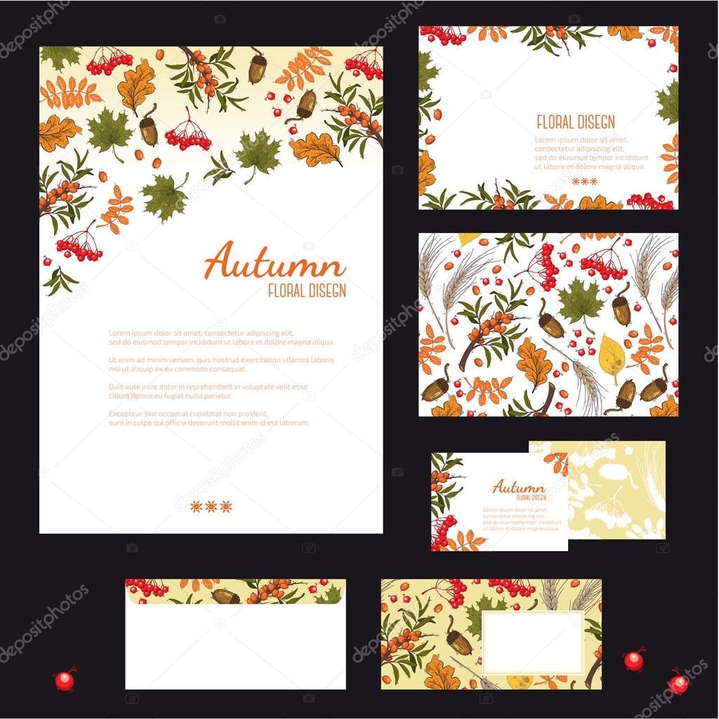 Corporate identity with autumn