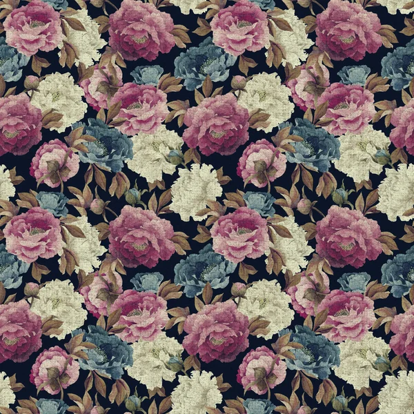 Floral pattern with roses — Stock Photo, Image