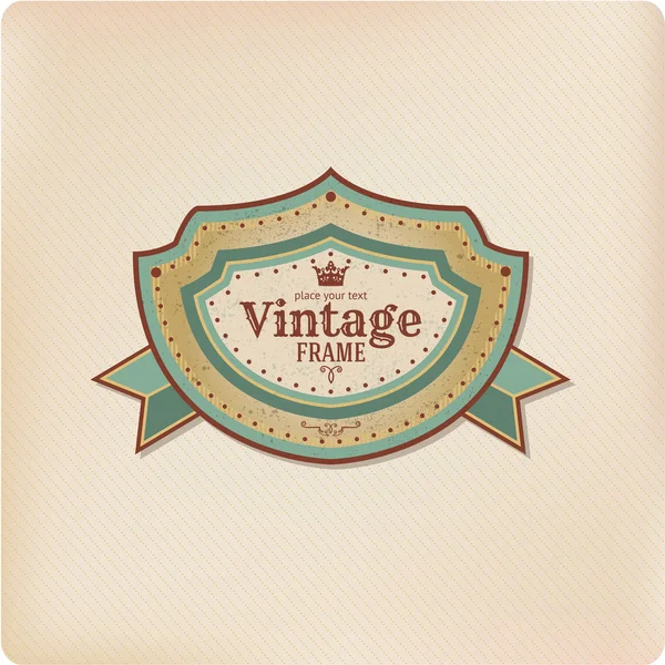 Vintage label template — Stock Vector