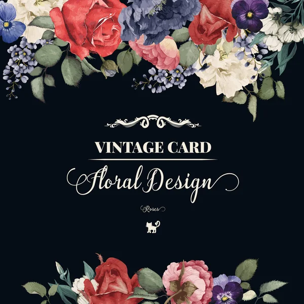 Güllü, suluboya tebrik kartı, davetiye olarak kullanılabilir 