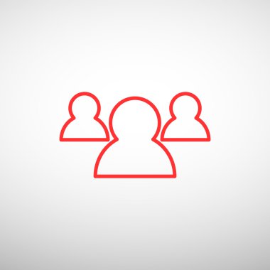Grup insanlar basit web simgesi
