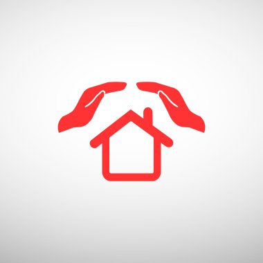 Eller basit simgesi olan ev