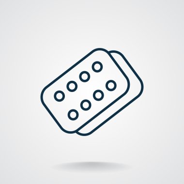 Bandaj sıva basit web simgesi