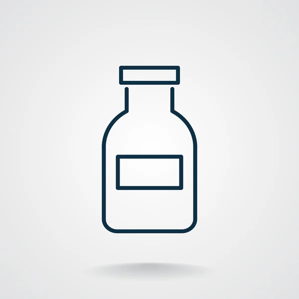 Icône web bouteille médecine — Image vectorielle