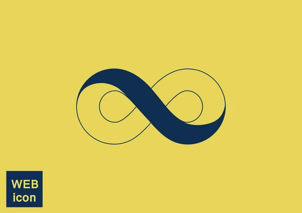 Infinity symbol web icon — Stock Vector