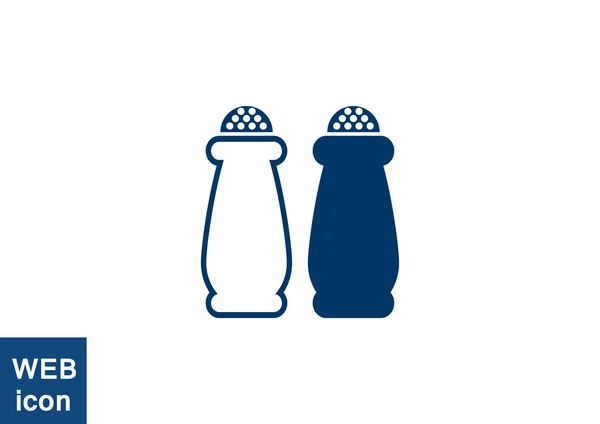 Sól i pieprz shakers ikona — Wektor stockowy