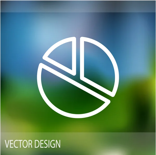 Icono web de infografía redondeada — Vector de stock