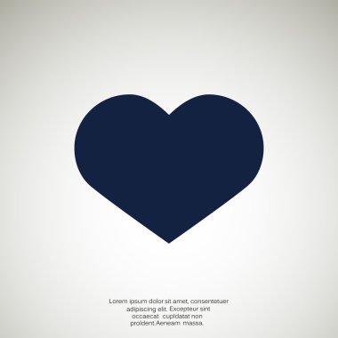 Basit kalp web simgesi