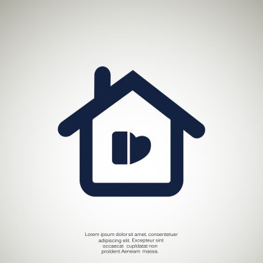 Ev basit web simgesi