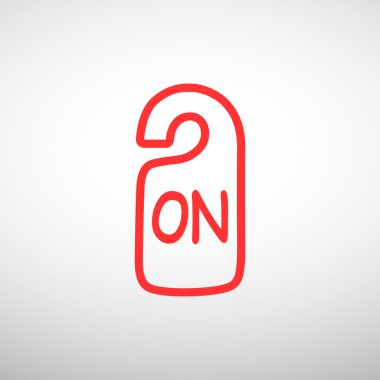 Etiket asılı üzerinde yazıt