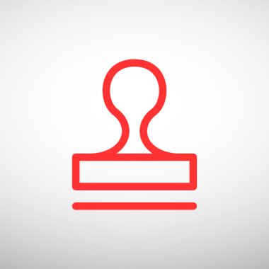 Mühür stamper kavramı simgesi