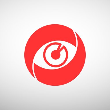 Objektif göz web simgesi