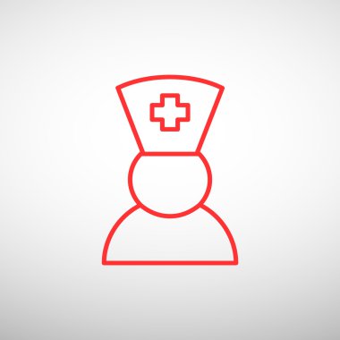 Hemşire siluet web simgesi