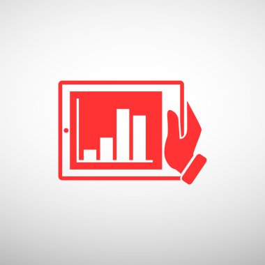 Dijital tablet basit web simgesi