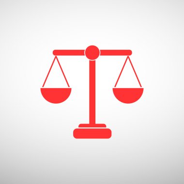 Adalet basit web simgesi ölçekleri