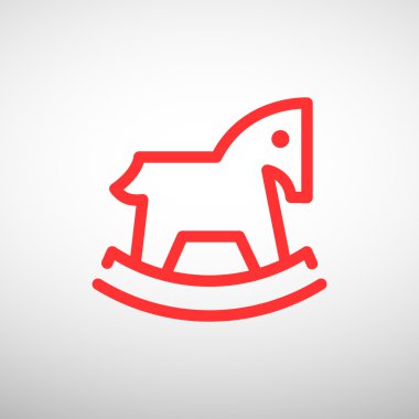 Çocuk oyuncak at web simgesi