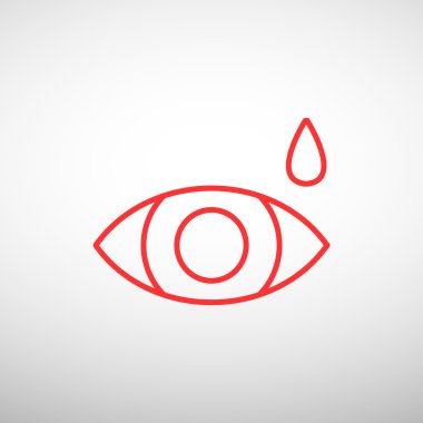 Basit simge göz damlası