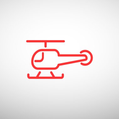 Basit helikopter web simgesi