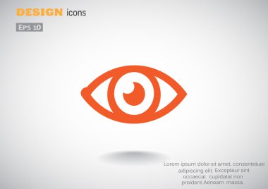 İzlerken göz web simgesi