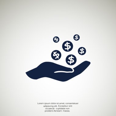 İnsan eline düşen paraları