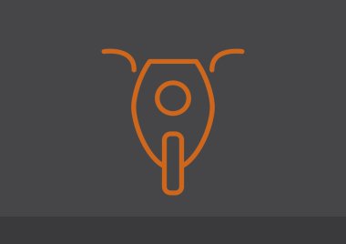 Basit motosiklet web simgesi