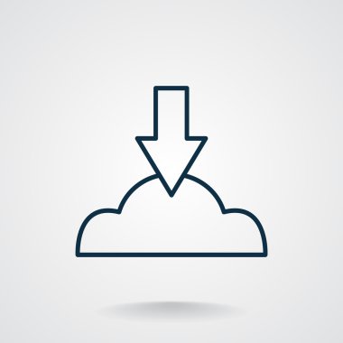 Bulut dosya karşıya yükleme simgesi