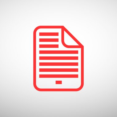 Belge dosya basit web simgesi